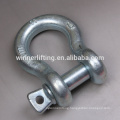Commercial Carbon Steel 1,000kgs Galvanized Bow Shackle on Sale